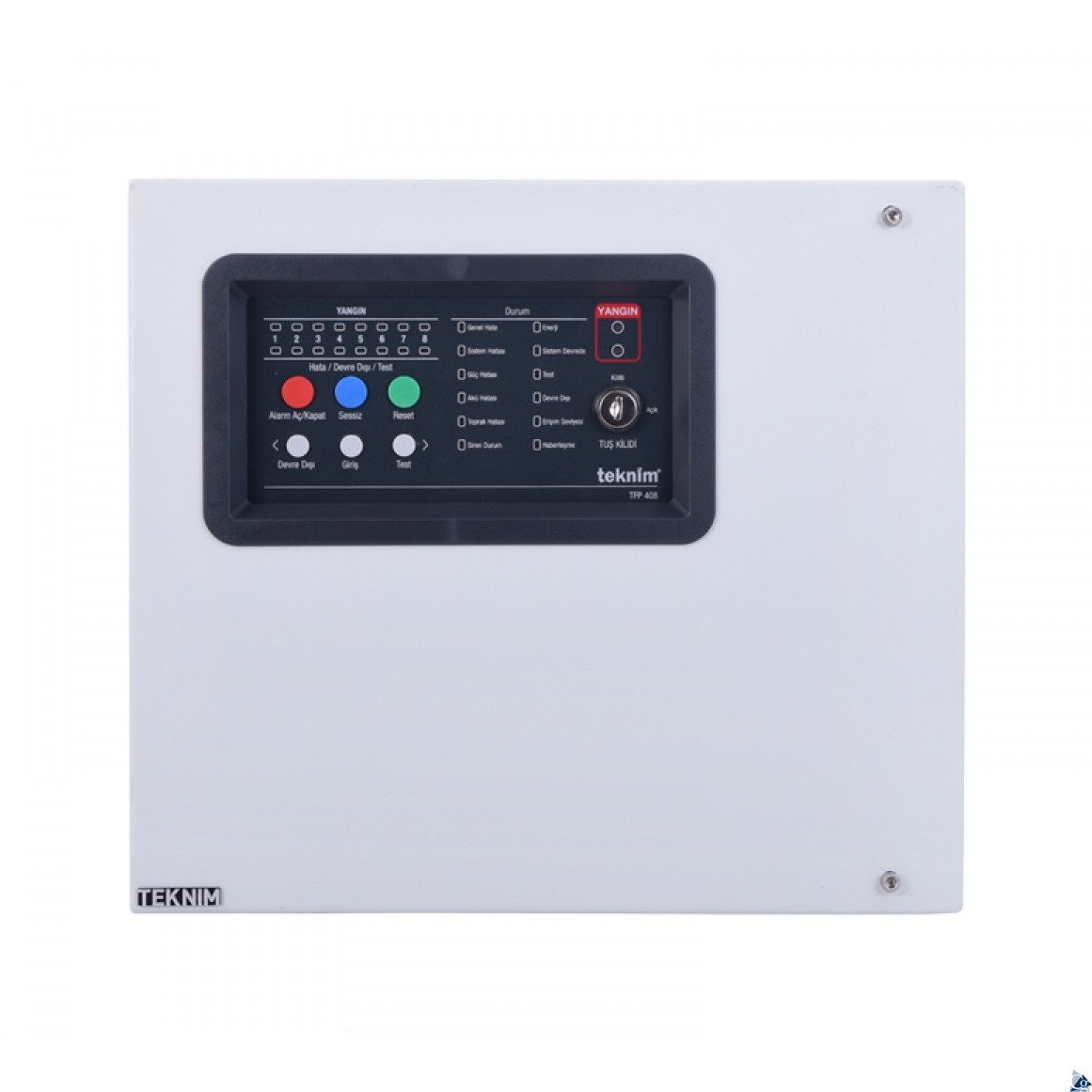 TFP-408 8 BÖLGELİ KONVANSİYONEL YANGIN ALARM PANELİ